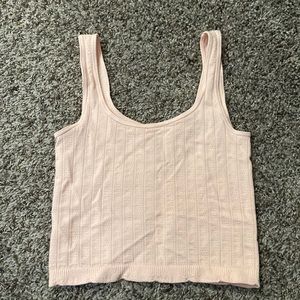 Anthropologie Pink Crop Top